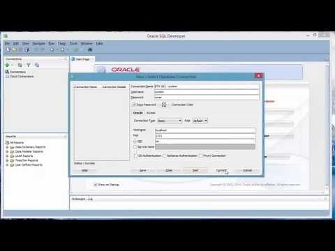 Create new connection with new user in Oracle SQL Developer