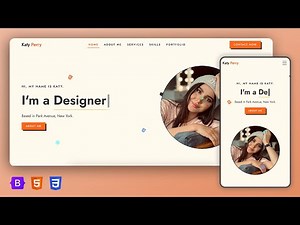 Bootstrap 5 | Personal Portfolio Website using HTML, CSS, JavaScript & Bootstrap 5 | Easy Tutorial