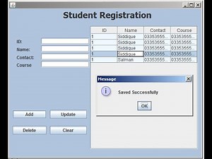 How to ADD , UPDATE , DELETE Data in JTable in JAVA Using Eclipse.