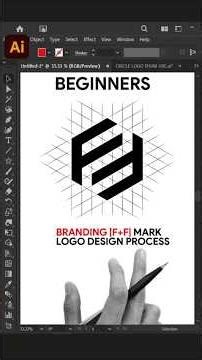 Adobe Illustrator 2026 Tips - How To Create FF Logo Design Process #zakkigraphics