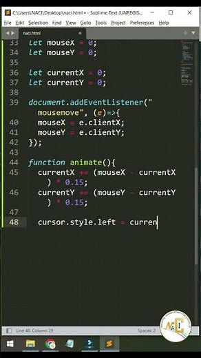 Create Elastic Cursor Effect | Smooth JavaScript Animation