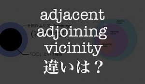adjacent / adjoining / vicinityの違いがスッキリ論理的に分かる記事