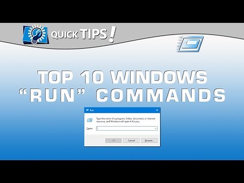 QUICK TIPS: Top 10 Windows Run Commands