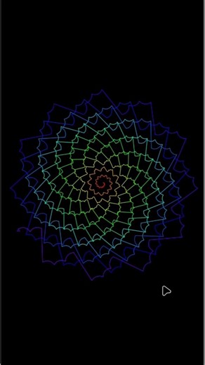 Amazing HD spiral design using Python Turtle 🌈✨Watch how simple code creates beautiful art!