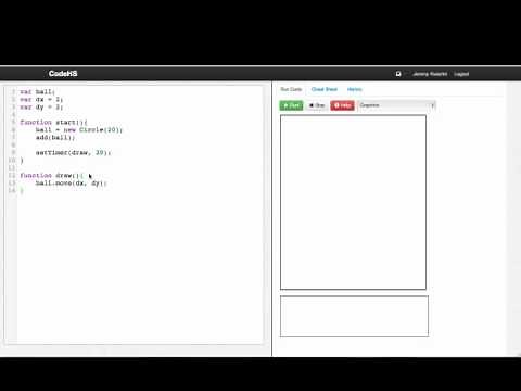 Bouncing Ball - Introduction to Computer Science in JavaScript