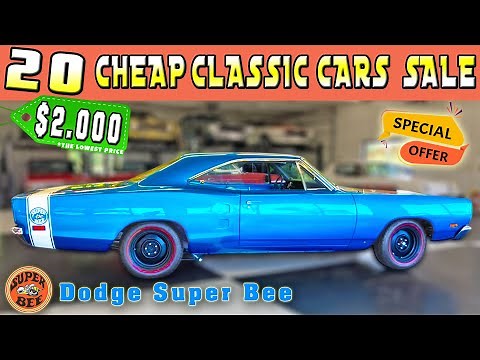 Rare Finds! 20 Classic Cars for Sale by Owners at Bargain Prices Today !!
