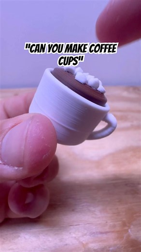 TINY 3D Printed Coffee Cup Clicker Fidgets #3dprinting #clicker #coffee #fidget #diy