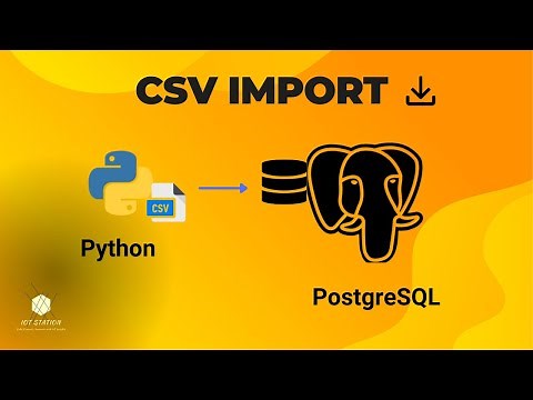 Import CSV to PostgreSQL with Python. Step by Step Tutorial