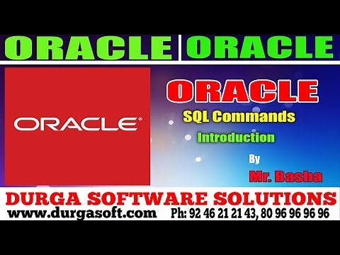 Oracle Tutorial || Oracle|Sql commands Introduction by basha