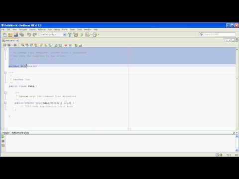 Hello World in Java with NetBeans