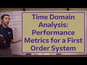 Time Domain Analysis: Performance Metrics for a First Order System
