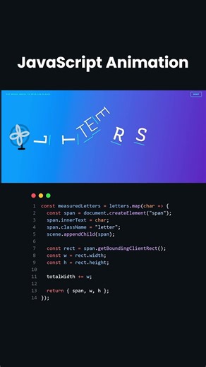 CRAZY Typography Animation Using JavaScript!