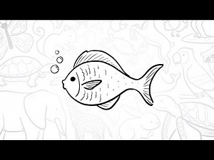 🐠 How To Draw a Simple Fish | Step-by-Step Lesson 🌊