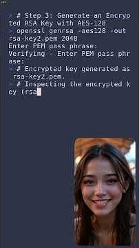 OpenSSL made Easy - Part 3: Generating an Encrypted RSA Key with AES-128 🔒#shorts