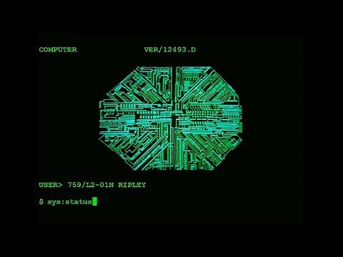 MUTHUR 6000 aka MOTHER - Interactive OS Demo #2 | ASMR | Alien (1979) Nostromo