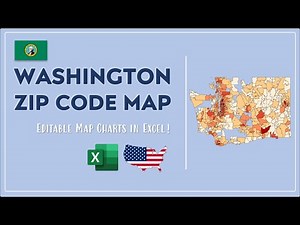 Washington Zip Code Map in Excel - Zip Codes List and Population Map