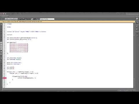 Tutorial: Javascript Canvas Tutorial - draw a tile map for an RPG or Platformer in Javascript Game