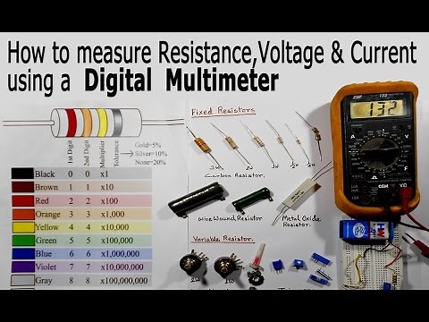 How to Use a Multimeter for Beginners - How to Measure Voltage, Resistance and Current