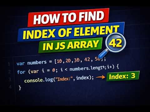 Search an Element in a JavaScript Array (Return Index or -1)