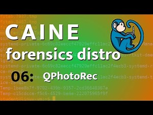 CAINE - 06 - QPhotorec - file carver data recovery tool, GUI for PhotoRec