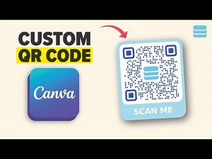How to create a custom QR code design in Canva (Add Color & Logo to QR)