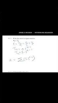 Geometric Series 2 - Sigma Notation - Maths Grade 12 #maths #exam #education #school #gcse