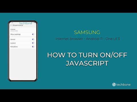 How to Turn On/Off JavaScript - Samsung Internet [Android 11 - One UI 3]