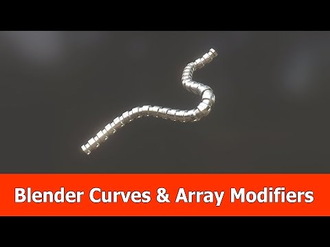 Blender Curves Array Modifier Beginner Tutorial