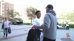 "Welcome to the Trojan Family! We've been waiting on you." The 2018 USC Football freshman class has officially arrived. #FightOn | USC Trojans