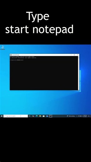 Open Notepad Using CMD in 5 Seconds