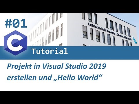 C-Programmierung #01: Projekt in VS2019 erstellen und Hello World!