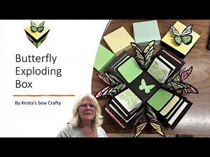 Butterfly exploding box / Paper crafting/ Use up your scraps #papercrafts #scrapbuster #cricut