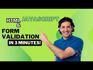 🔥 Simple Form Validation using JavaScript & HTML 💻 | Beginner-Friendly Tutorial 🚀