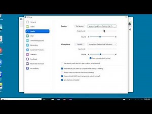 Headphones vs. Computer speaker - checking audio settings in Zoom