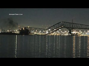 Video shows moment of Baltimore Francis Scott Key Bridge Collapse