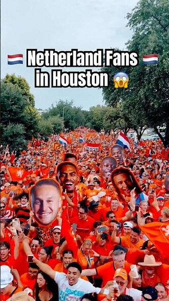 Netherlands Fans TAKE OVER Houston 🇳🇱🔥 World Cup 2026 #worldcup