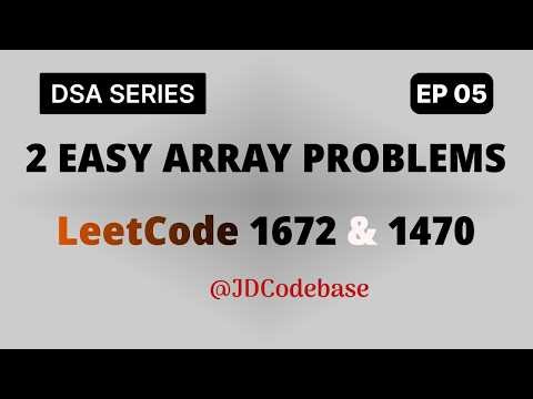 2 Easy LeetCode Array Problems Explained in JavaScript | DSA Practice