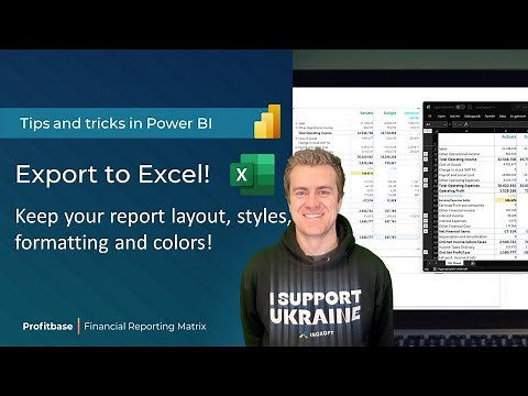 Power BI - Export Financial Reports to Excel is finally here! (short)