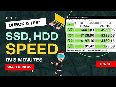 How To Check SSD Speed In Windows 11/10 | SSD Speed Test | HDD Speed Test | Any Storage Speed Test