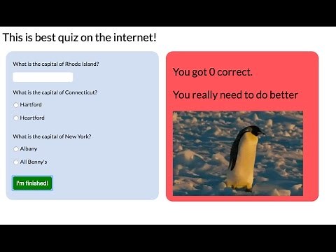 Javascript Tutorial: Make a quiz