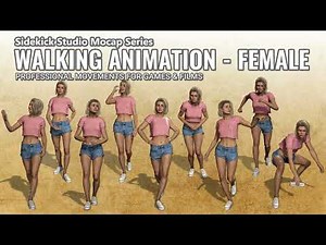 Female Walking Animation: Professional Movements for Games & Films