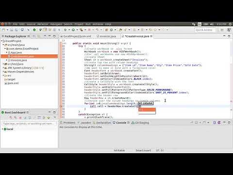 Write Excel Files with Java