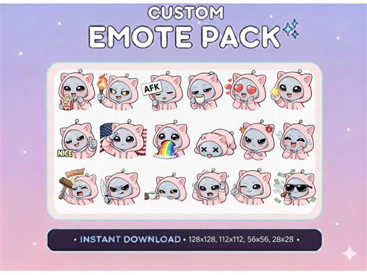 18 Cute Pink Alien Emotes / High Resolution / Transparent PNG / Digital File / Twitch, Discord, Youtube / Streamer Assets / Instant Dowload - Etsy