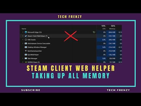 Steam client web helper high memory usage | [FIXED]