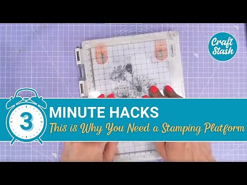 3 Minute CardMaking Hack | This is Why You Need a Stamping Platform | CraftStash