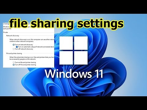 How To Turn On Network Sharing Windows 11