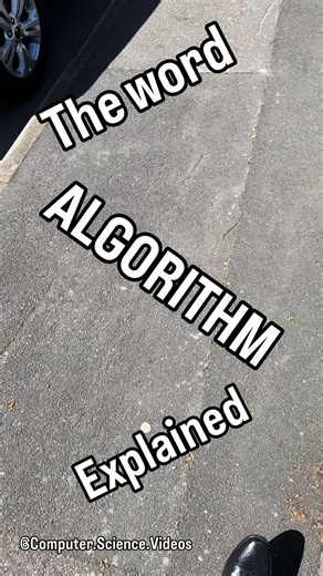 The Term ALGORITHM Explained via Computer Science! #ComputerScienceVideos #algorithm #dictionarydefinition #StepByStep #GCSE #ComputerScience