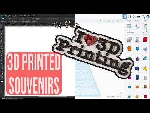 Learn to 3D print keychains using Affinity Designer and Tinkercad