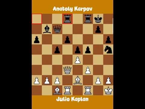 Julio Kaplan vs Anatoly Karpov ◉ Madrid Chess Tournament 1973