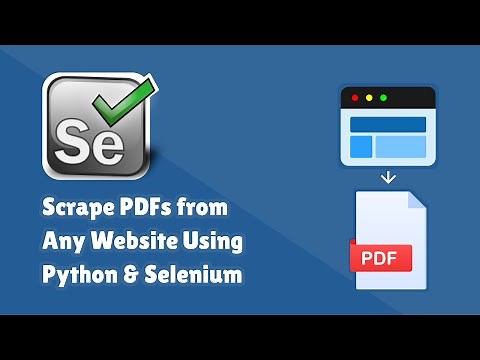 PDF Scraper/ Downloader using Python & Selenium - Automation Tutorial (Free require no service)